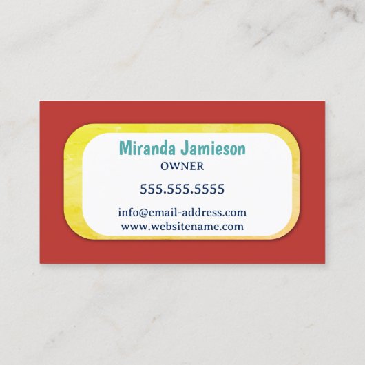 Eye Catching Retro Vacuum House Cleaning Visitekaartje (Achterkant)