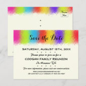 Eye Catching Reünie, Feest of Evenement Opslaan va Aankondigingskaart (Voorkant / Achterkant)