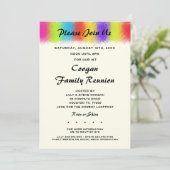 Eye Catching reünie, feest of evenement uitnodigin Kaart (Staand voorkant)