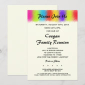 Eye Catching reünie, feest of evenement uitnodigin Kaart (Voorkant / Achterkant)