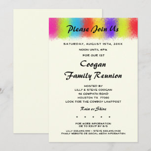 Eye Catching reünie, feest of evenement uitnodigin Kaart