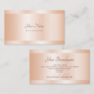Eye Catching Roos Gold Effect Design Professional Visitekaartje