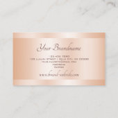 Eye Catching Roos Gold Effect Design Professional Visitekaartje (Achterkant)