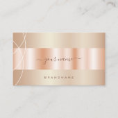 Eye Catching Roos Gold Effect Design Professional Visitekaartje (Voorkant)