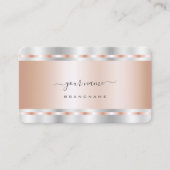 Eye Catching Roos Gold en Silver Professional Visitekaartje (Voorkant)