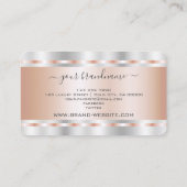 Eye Catching Roos Gold en Silver Professional Visitekaartje (Achterkant)