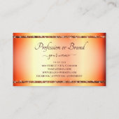 Eye Catching Roos Gold Gradient Glitter Sparkle Visitekaartje (Achterkant)