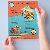 Eye Catching Travel Sjabloon Flyer (Hand)