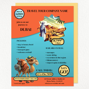 Eye Catching Travel Sjabloon Flyer