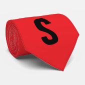 Eye catching unique random fashionable red black stropdas (Opgerold)