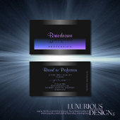 Eye Catching Zwart Blauw en Roze Gradiënt Visitekaartje