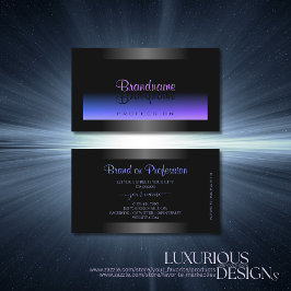 Eye Catching Zwart Blauw en Roze Gradiënt Visitekaartje