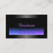 Eye Catching Zwart Blauw en Roze Gradiënt Visitekaartje (Voorkant)