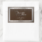 Eye Cating Product Labels donkerbruin en zilver (Tas)