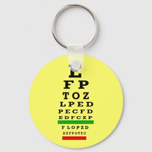 EYE CHART-cadeautjes Sleutelhanger (Voorkant)