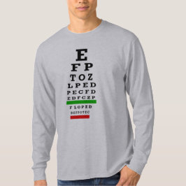 EYE CHART-cadeautjes T-shirt