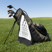 Eye Chart Golf Handdoek (Groen)
