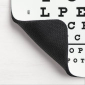 Eye Chart Mousepad Muismat (Hoek)