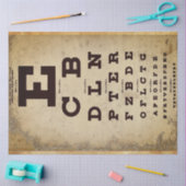 -Eye Chart-ontkoppelpapier Tissuepapier (Craft)