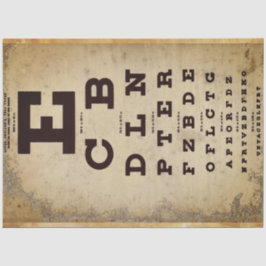 -Eye Chart-ontkoppelpapier Tissuepapier
