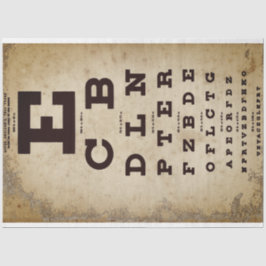-Eye Chart-ontkoppelpapier Tissuepapier