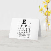 Eye Chart Optometrist Kaart (Gele Bloem)