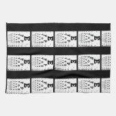 Eye Chart Optometrist Theedoek (Horizontaal)