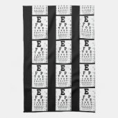 Eye Chart Optometrist Theedoek (Verticaal)