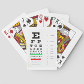 Eye Chart Playing Cards Pokerkaarten (Achterkant)