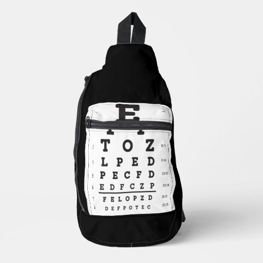 Eye Chart Sling Bag (Voorkant)