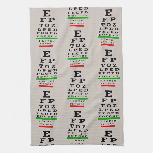 Eye    ChartMagnet Badge Theedoek (Verticaal)