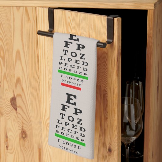 Eye    ChartMagnet Badge Theedoek (Derde Gevouwen)
