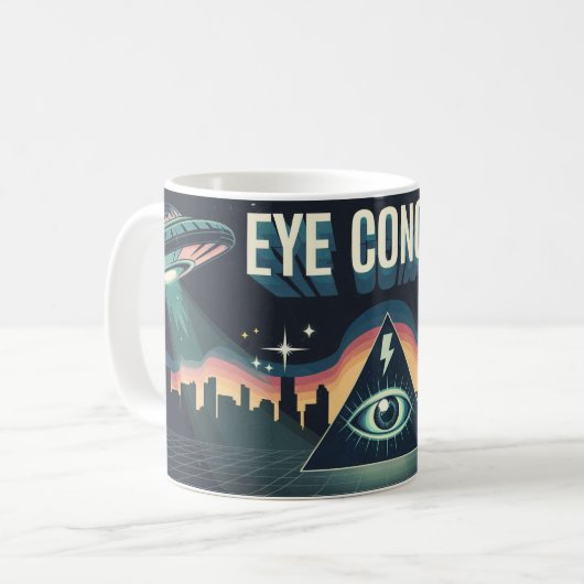 EYE CONCUR BUITENAARDSE PIRAMIDE POWER Coffee Mok (Voorkant links)