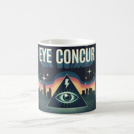EYE CONCUR BUITENAARDSE PIRAMIDE POWER Coffee Mok (Center)