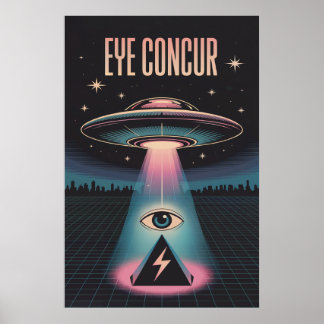 EYE CONCUR BUITENAARDSE PIRAMIDEKRACHT POSTER