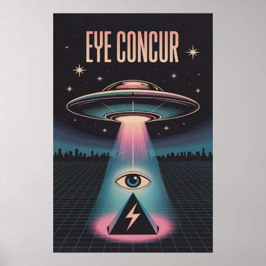 EYE CONCUR BUITENAARDSE PIRAMIDEKRACHT POSTER (Voorkant)
