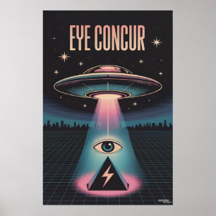 EYE CONCUR BUITENAARDSE PIRAMIDEKRACHT POSTER
