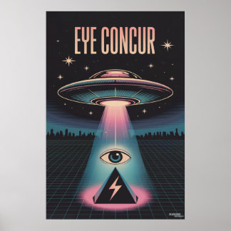 EYE CONCUR BUITENAARDSE PIRAMIDEKRACHT POSTER