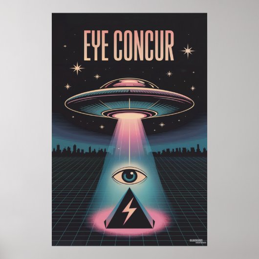 EYE CONCUR BUITENAARDSE PIRAMIDEKRACHT POSTER (Voorkant)