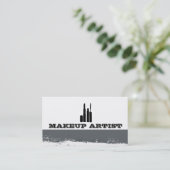Eye Cosmetics Abstracte Spletters Makeup Artist Visitekaartje (Staand voorkant)