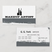 Eye Cosmetics Abstracte Spletters Makeup Artist Visitekaartje (Voorkant / Achterkant)