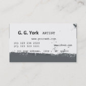 Eye Cosmetics Abstracte Spletters Makeup Artist Visitekaartje (Achterkant)