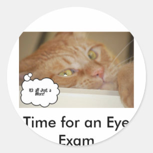 Eye Doctor Humor Optometrist Ronde Sticker