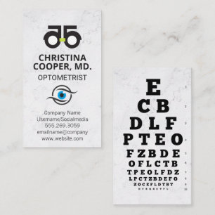 Eye Doctor Oogexamen Optometrist Logo Visitekaartje