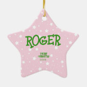 Eye Doctor Ornament - Keramisch cadeau op maat (Achterkant)