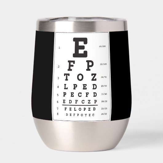 Eye Doctor thermische wijn tumbler (Achterkant)