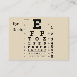 Eye Doctor Visitekaartje