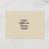 Eye Doctor Visitekaartje (Achterkant)