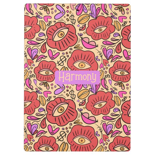 Eye Doodle Manifest Klembord (Achterkant)