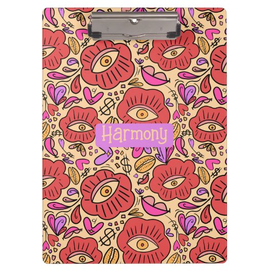 Eye Doodle Manifest Klembord (Voorkant)